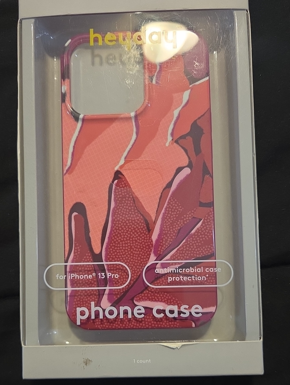 heyday Coral & Pink Abstract Pattern Phone Case for iPhone 13 Pro